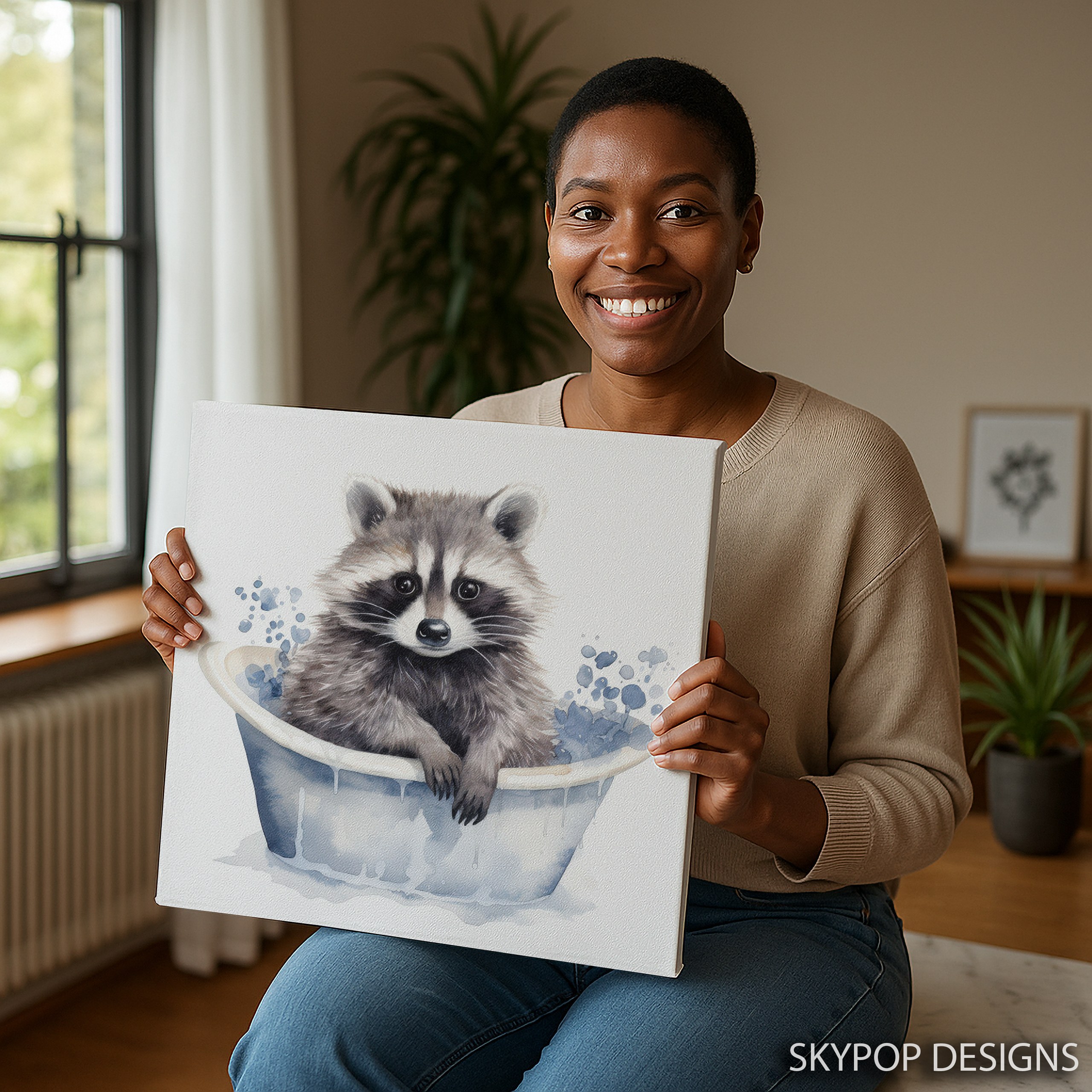 9.jpg Raccoon Art