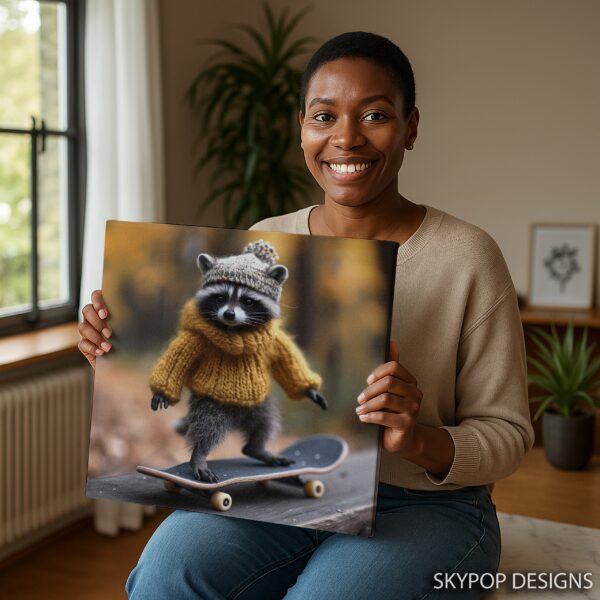 Raccoon Skater Art