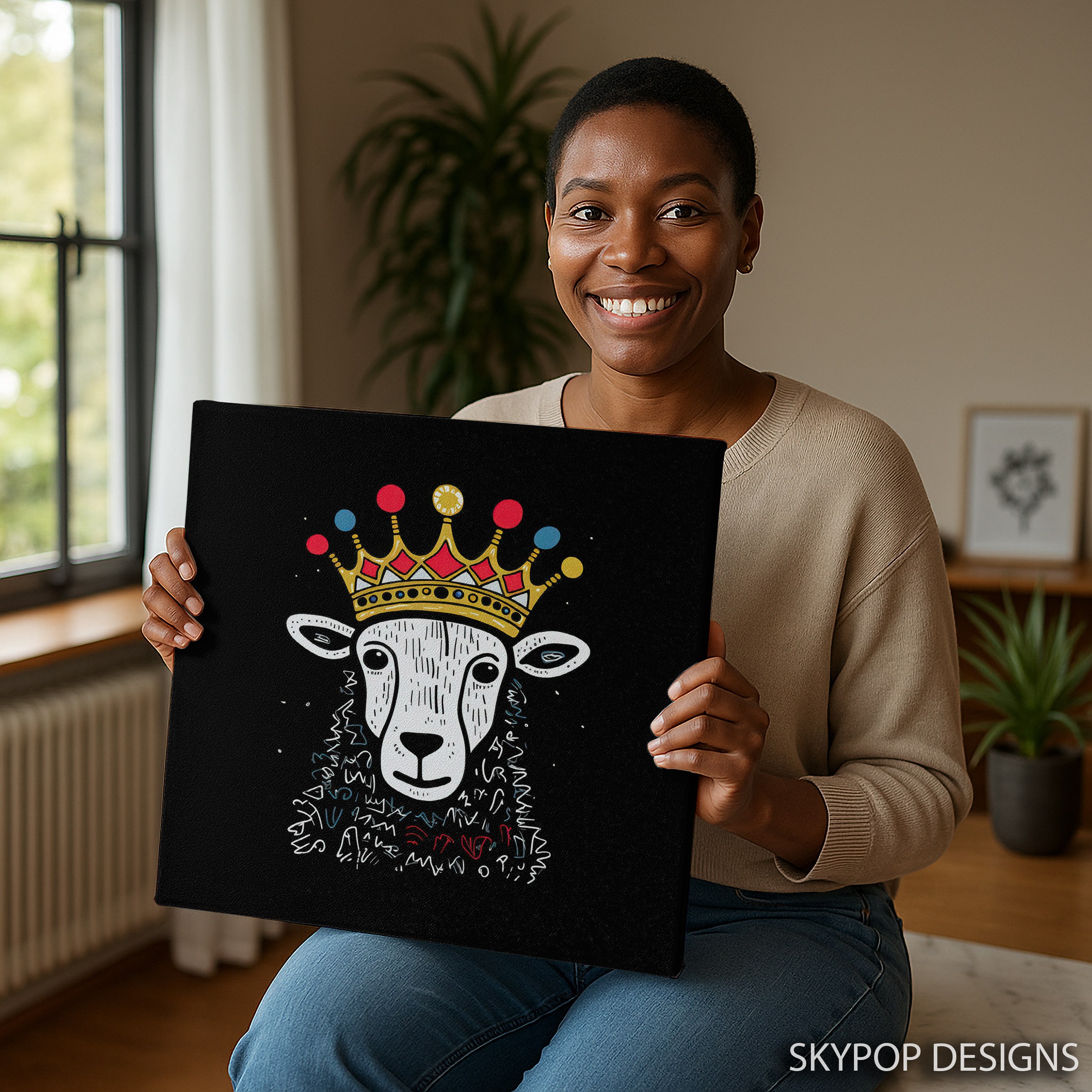 9.jpg Crowned Sheep Art