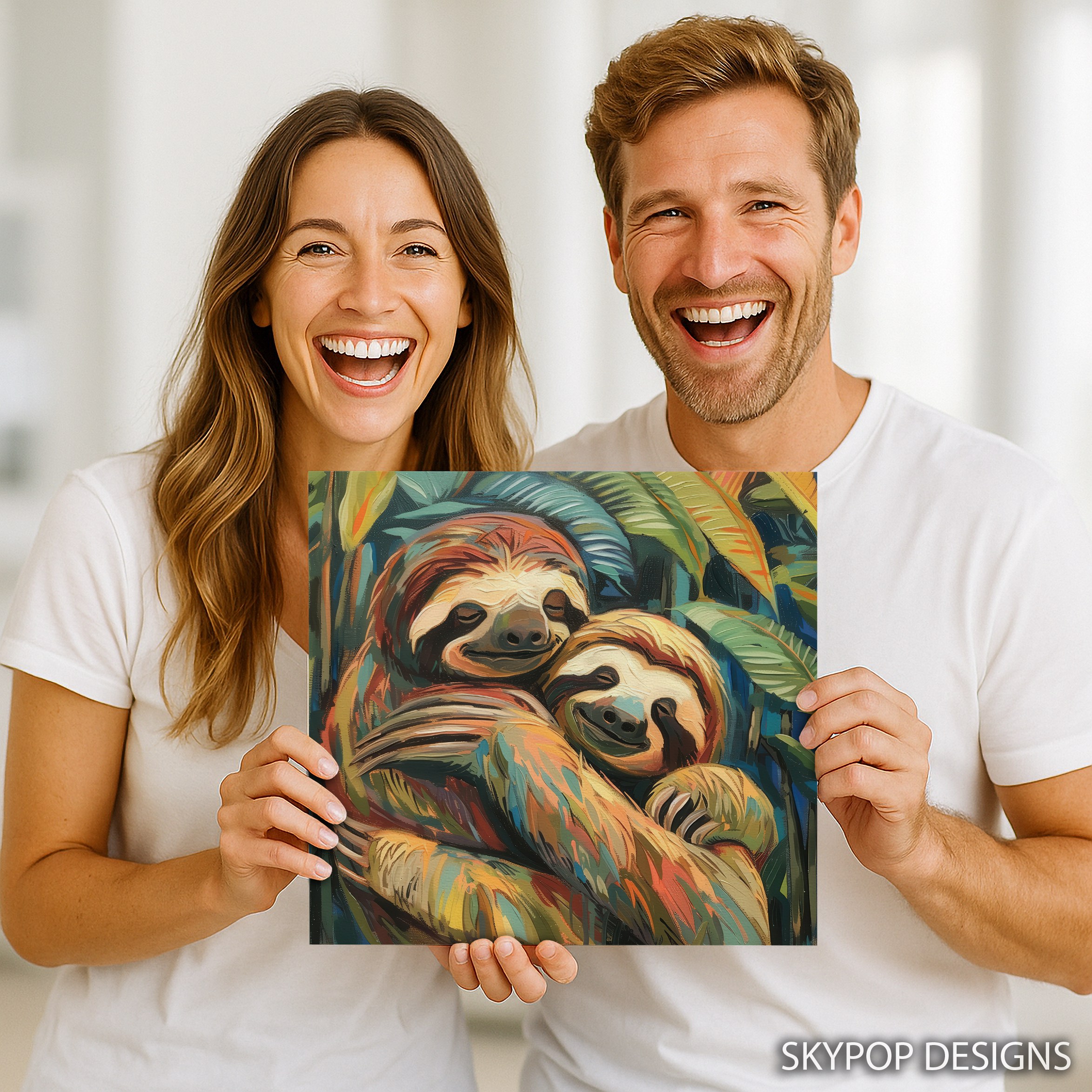 9.jpg Sloth Hug Art