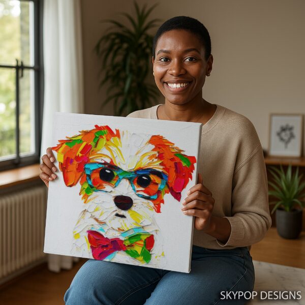 Shih Tzu With Glasses Art