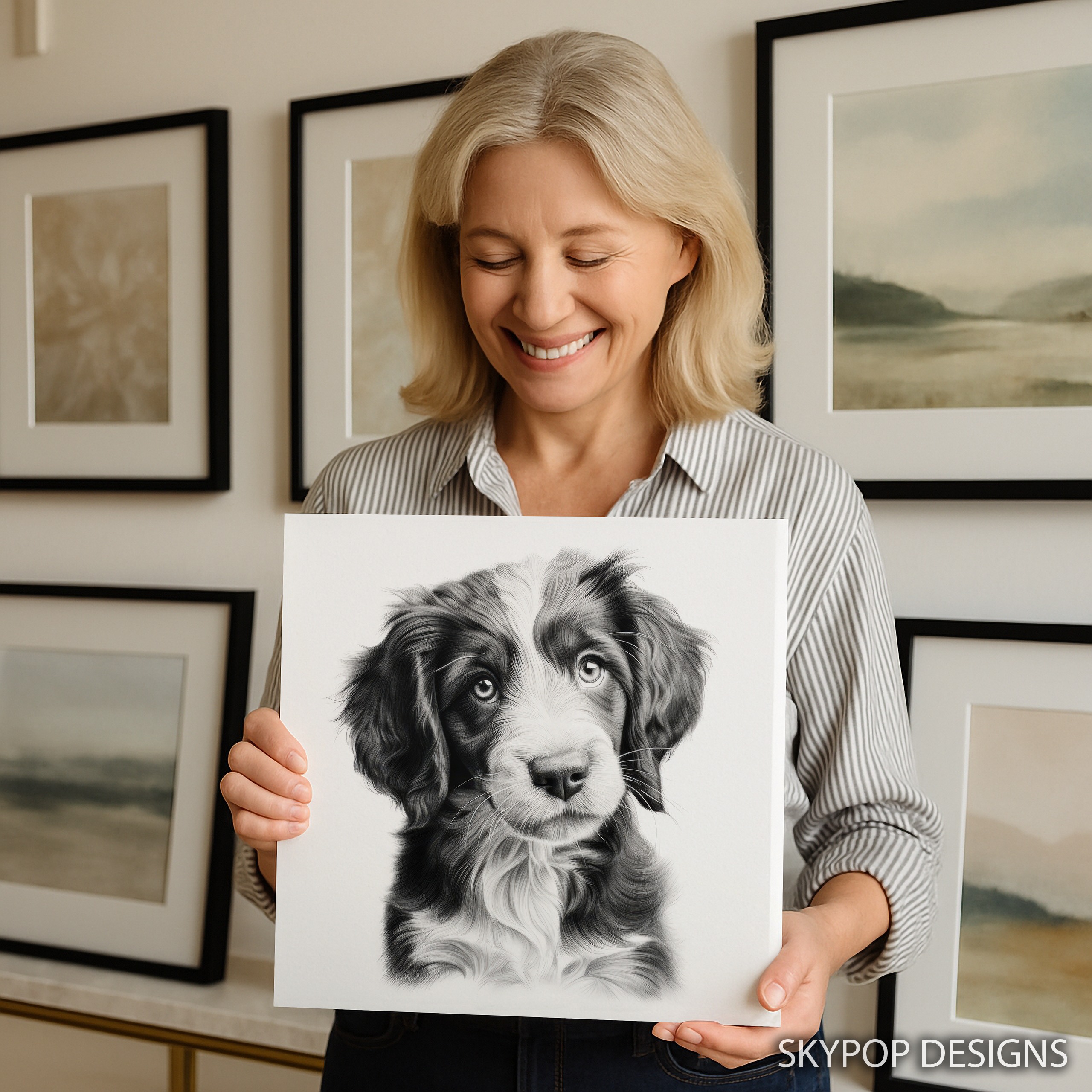 9.jpg Border Collie Puppy Art