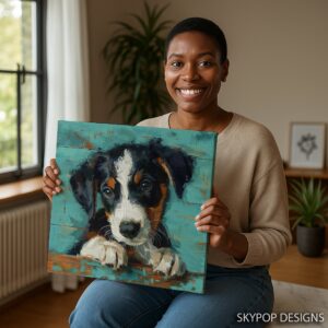 Bernese Mountain Dog Puppy Art