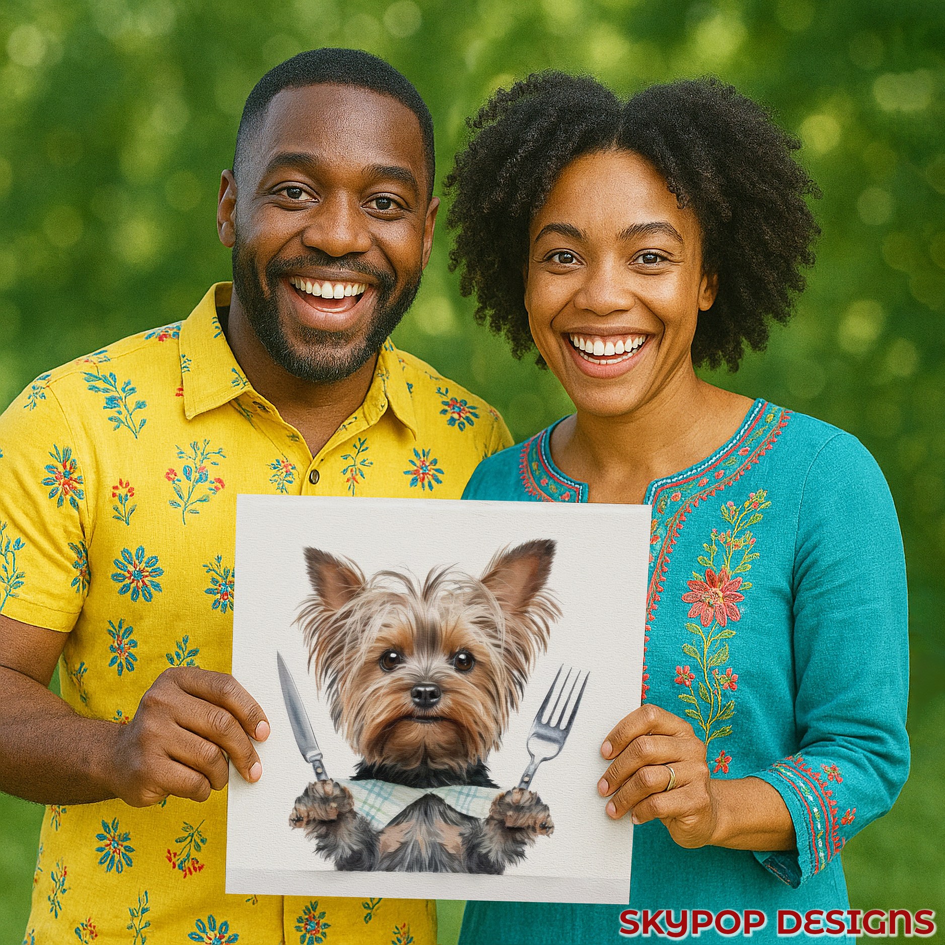 9.jpg Yorkshire Terrier Dinner Art