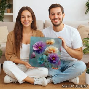 Vibrant Floral Burst Art