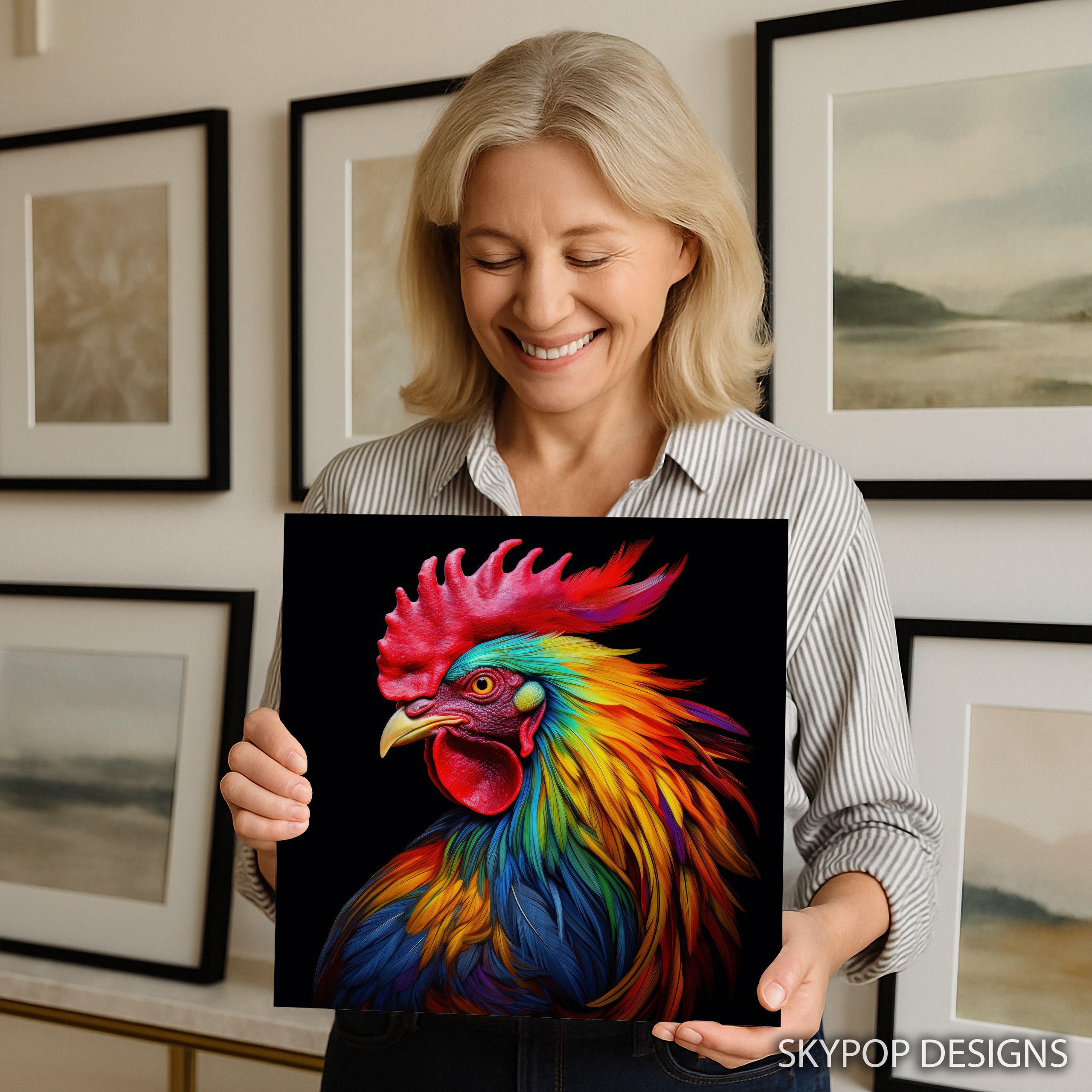 9.jpg Rooster Art