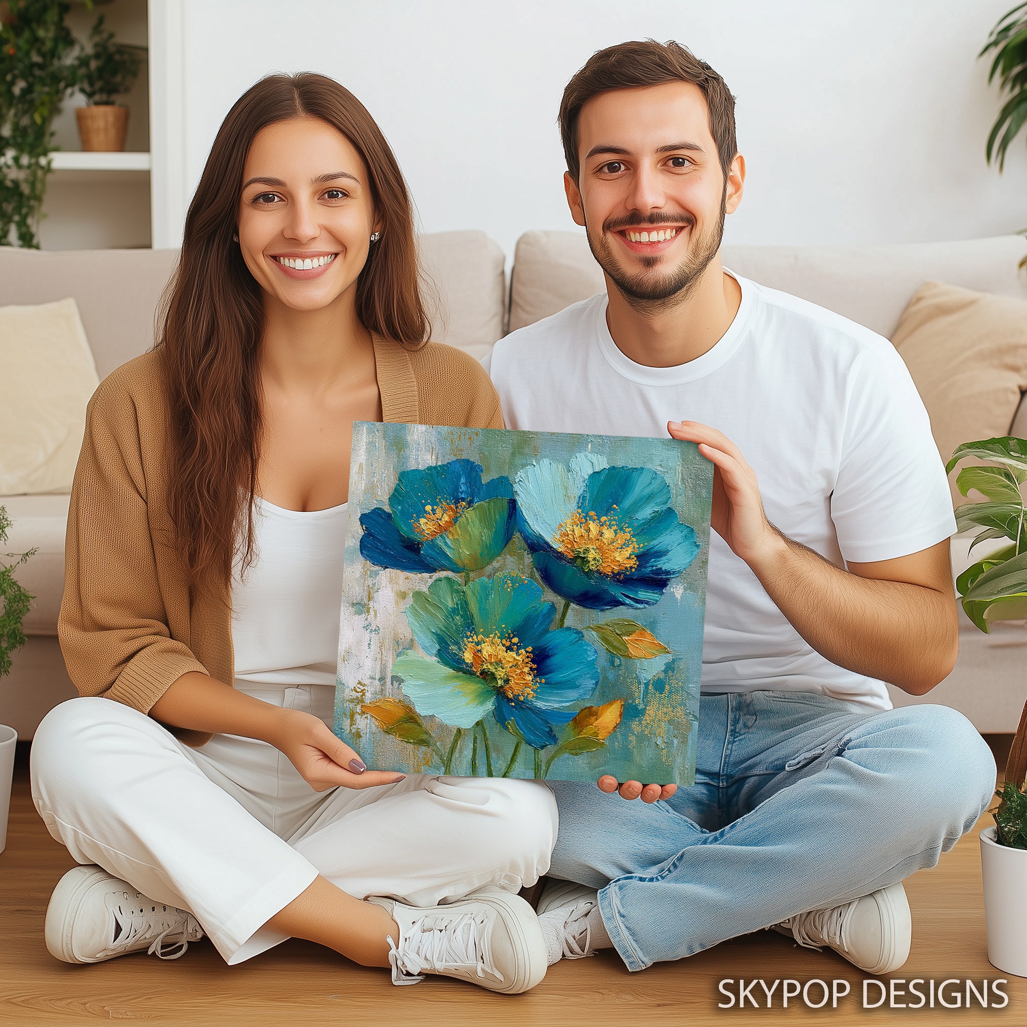 9.jpg Blue Floral Breeze Art
