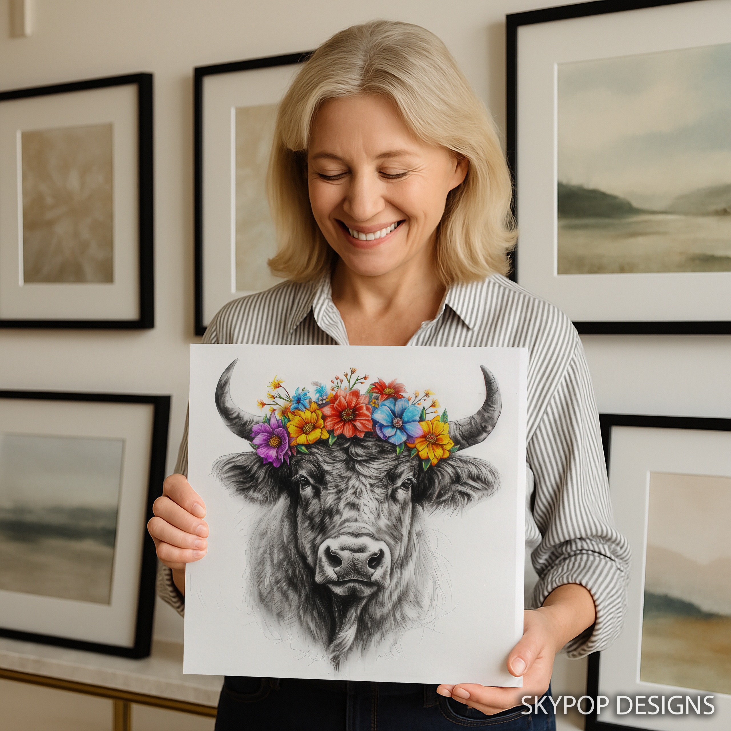 9.jpg Highland Cow Art