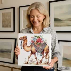 Camel Floral Caravan Art