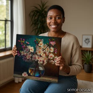 Cherry Blossom Vase Art