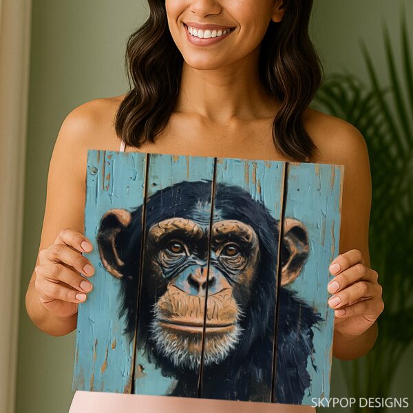 Chimpanzee Portrait Art