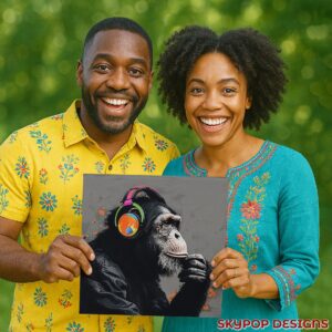 Chimpanzee DJ Art