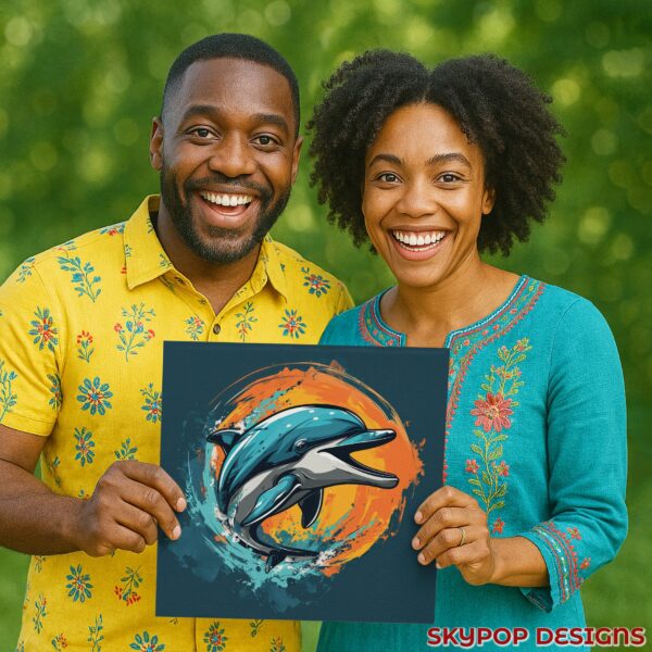 Dolphin Art Poster or Canvas