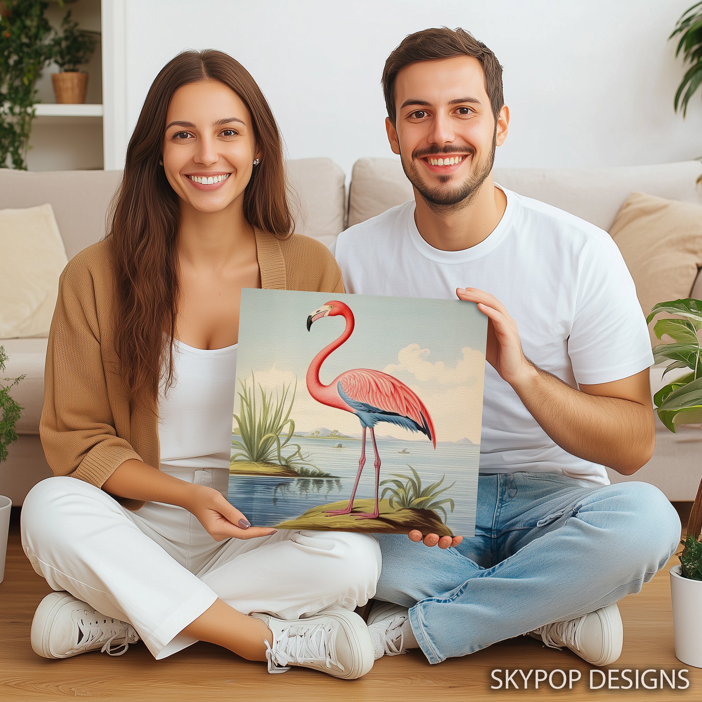 9.jpg Flamingo Wildlife Art