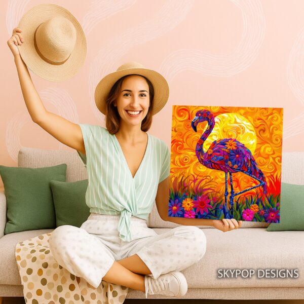 Flamingo Floral Art