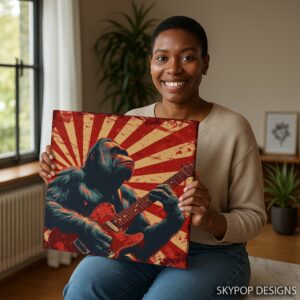 Orangutan Rock Guitarist Art