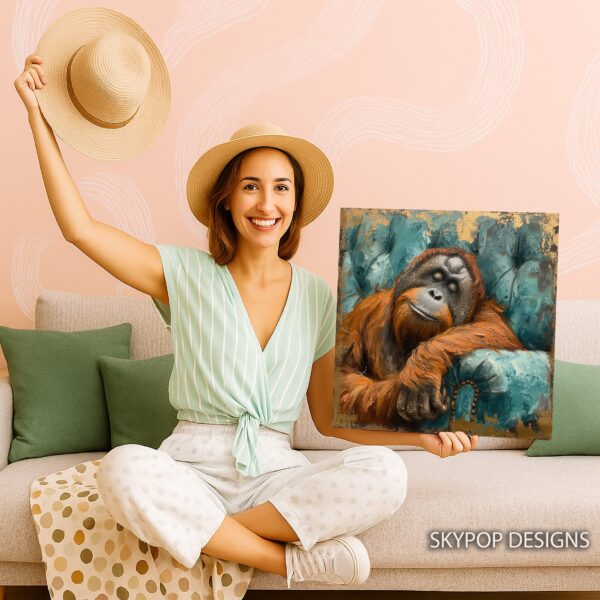 Orangutan Portrait Art