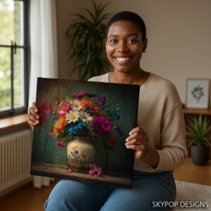 Rustic Floral Arrangement Art
