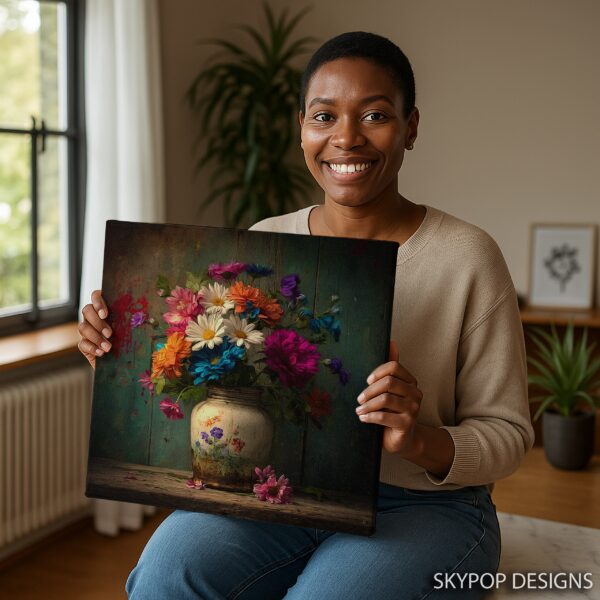 Rustic Floral Arrangement Art