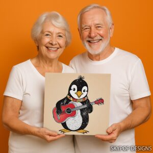 Penguin Rock On Art