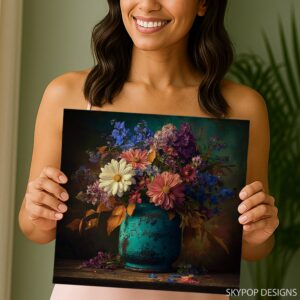 Vintage Vase Floral Art