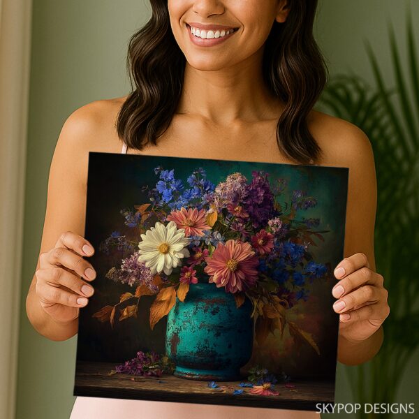 Vintage Vase Floral Art