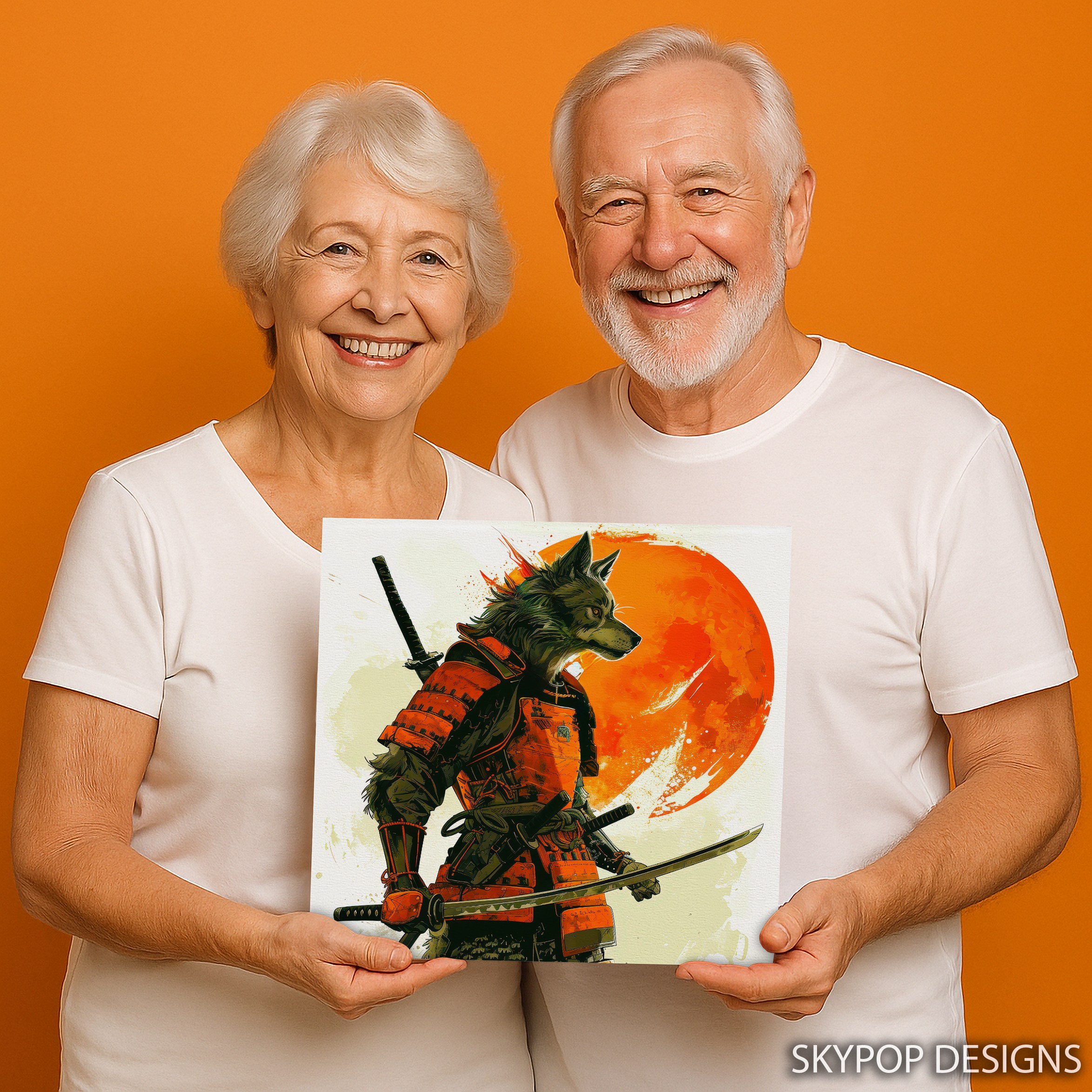 9.jpg Wolf Samurai Art