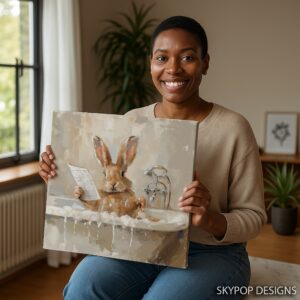 Bunny Bath Art
