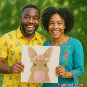 Bunny Bubble Gum Art
