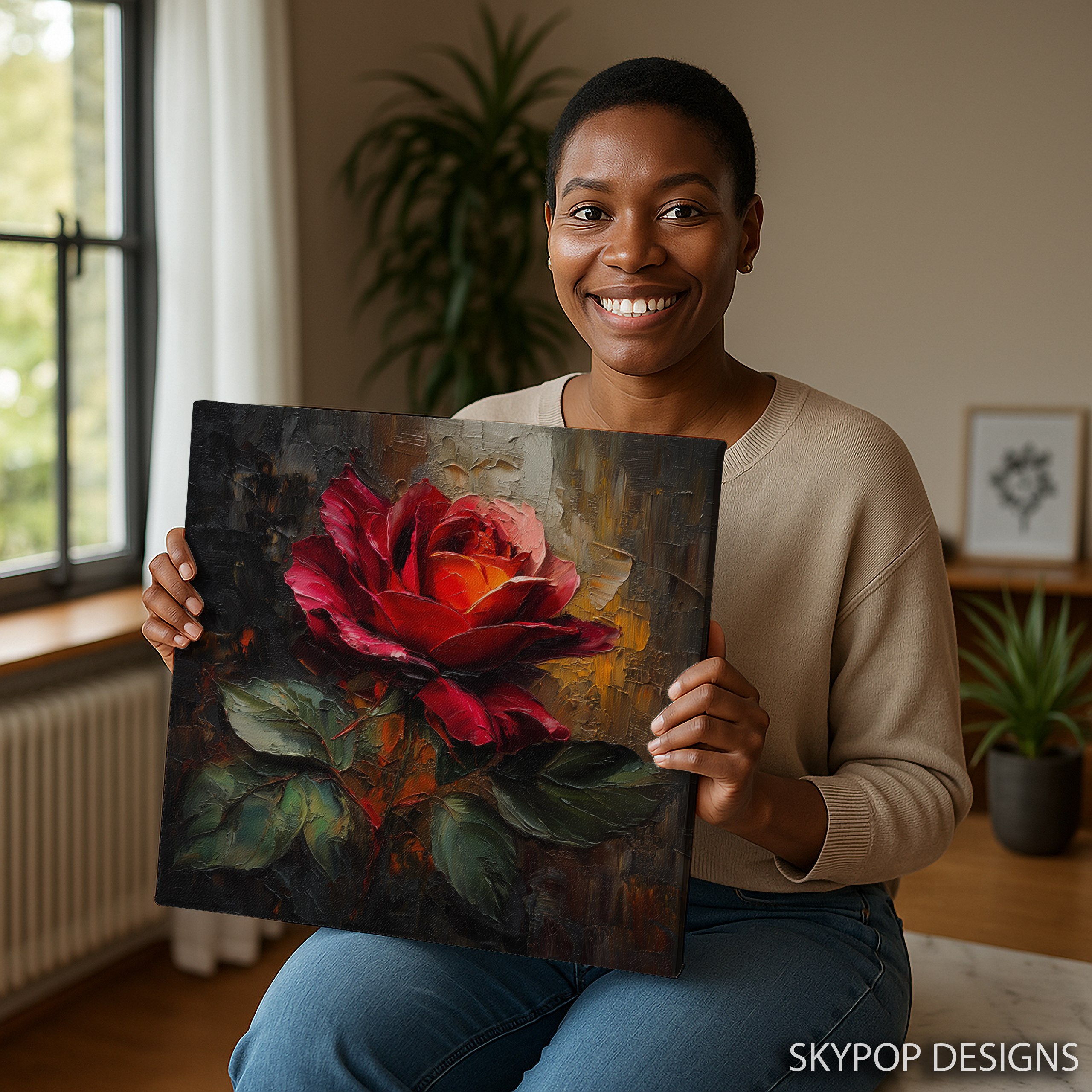 9.jpg Red Rose Texture Art