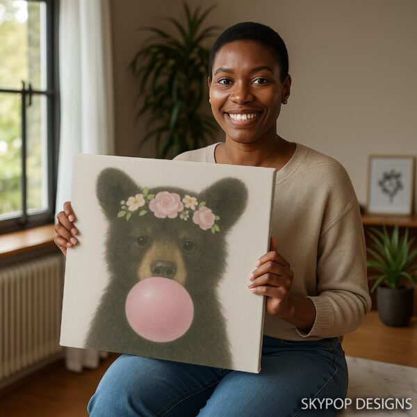 Bear Bubble Gum Art
