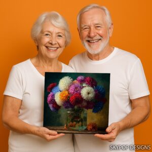 Aster Bouquet Art