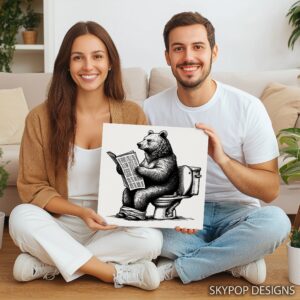 Bear Toilet Reader Art