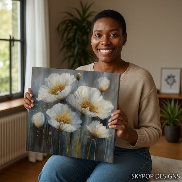 White Poppies Art