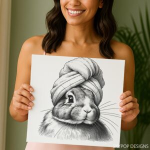 Bunny Towel Art