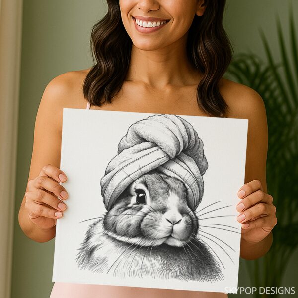 Bunny Towel Art