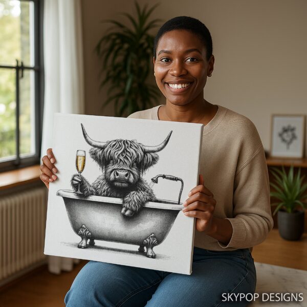 Highland Cow Art