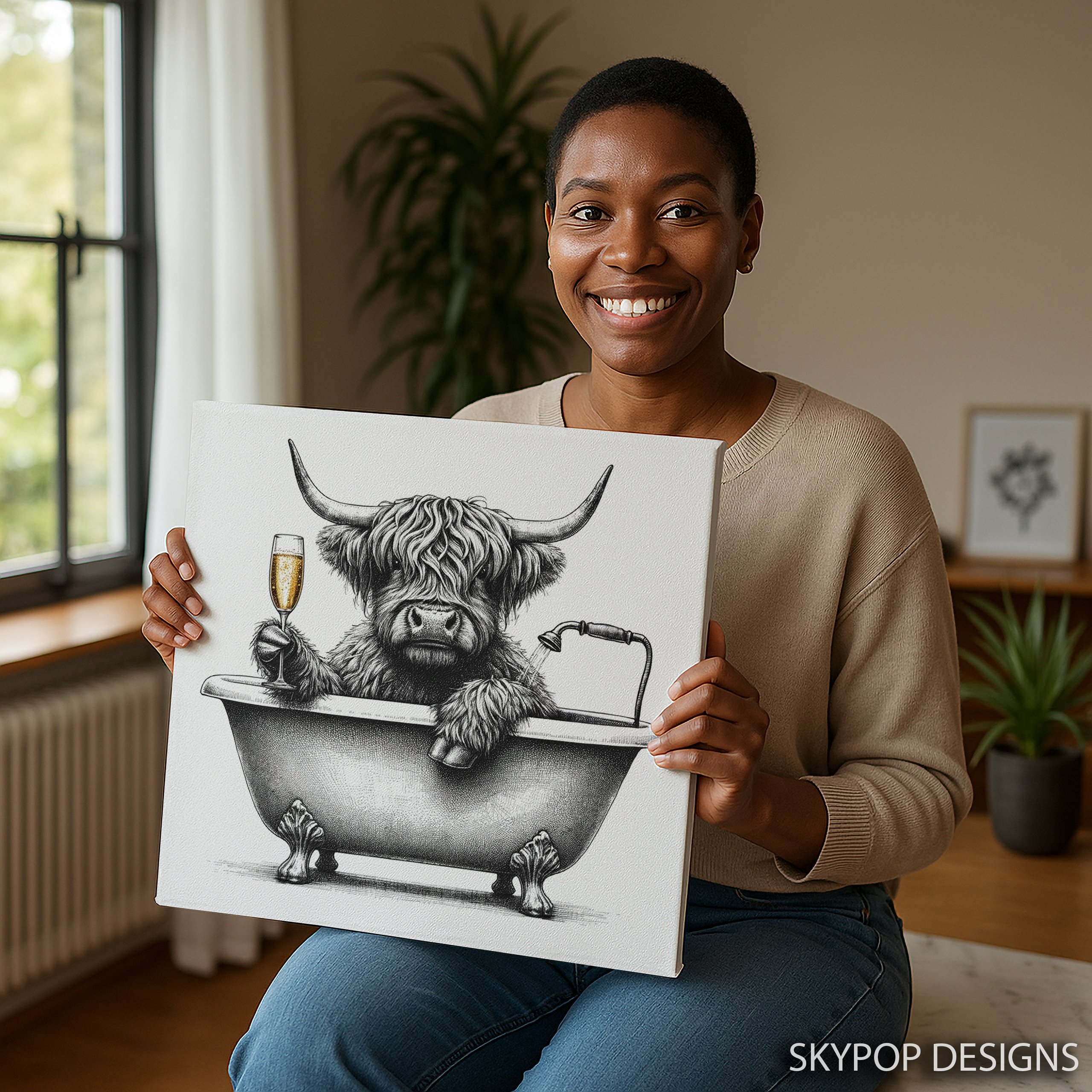9.jpg Highland Cow Art