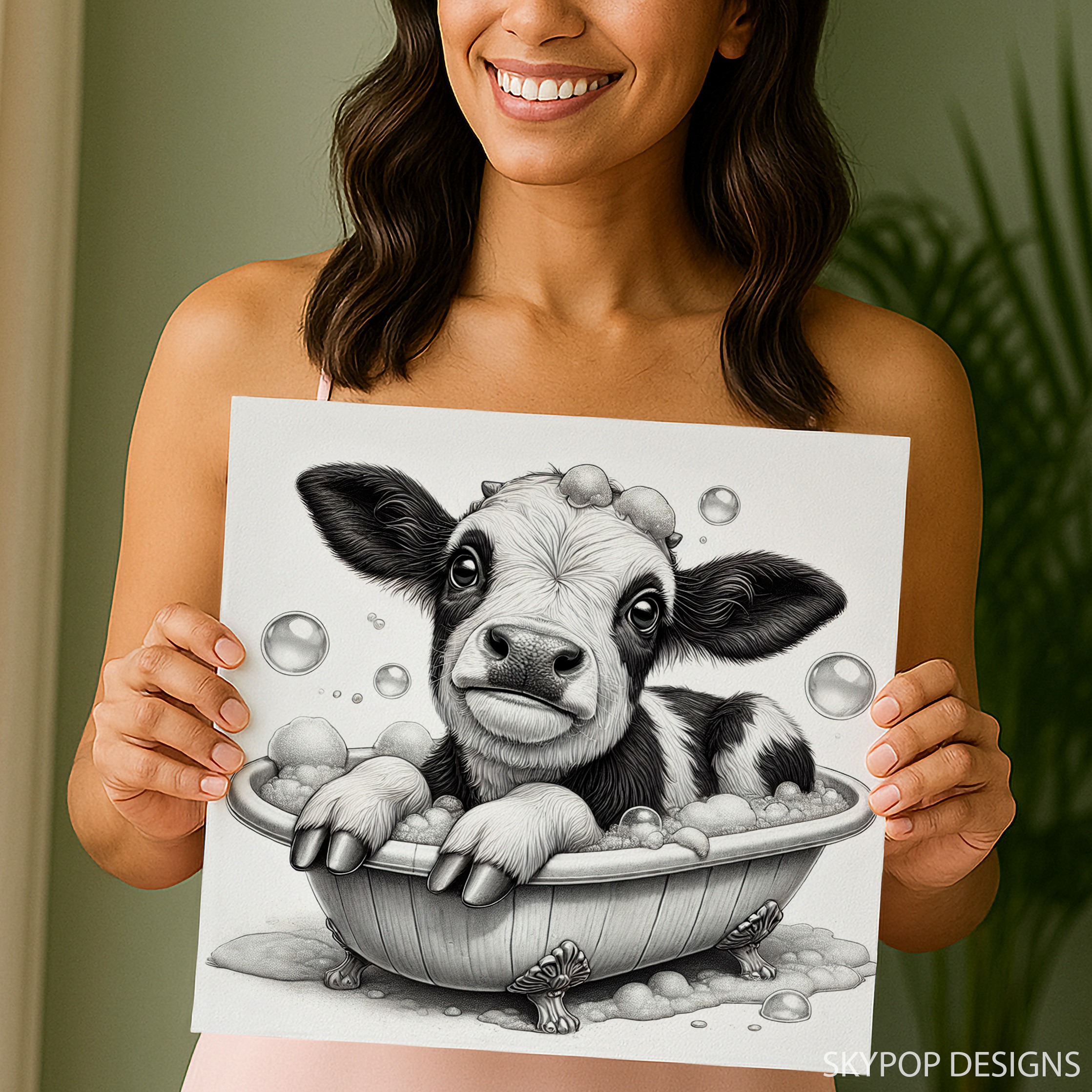 9.jpg Cow Bath Art