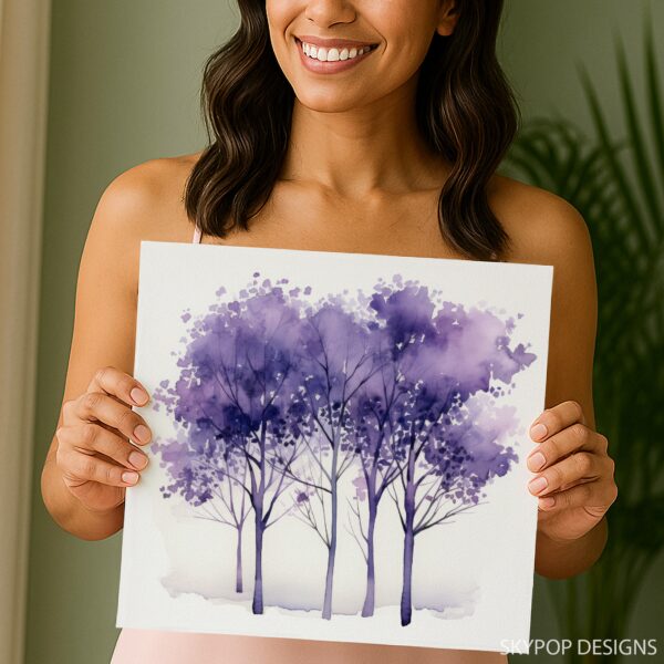 Purple Trees Art