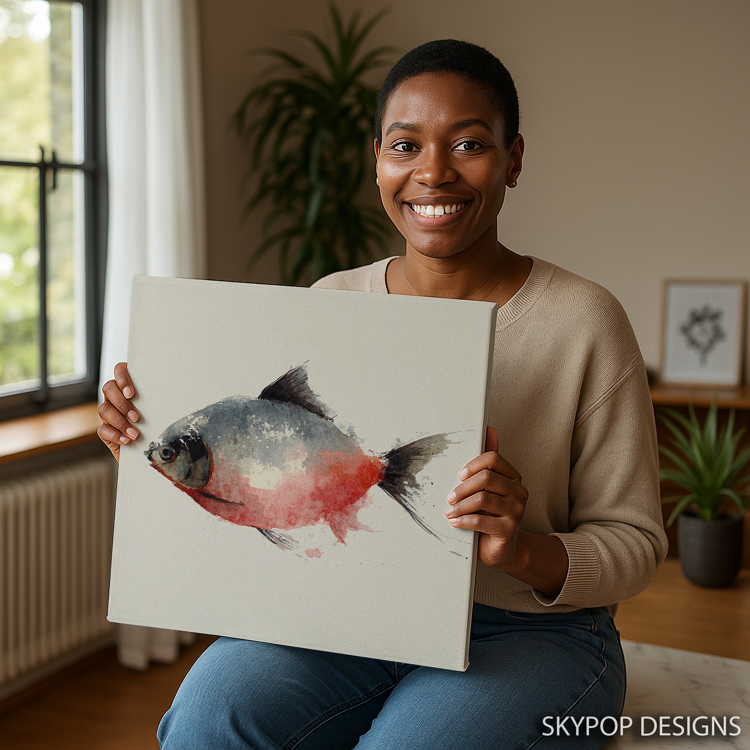 9.jpg Red Fish Art