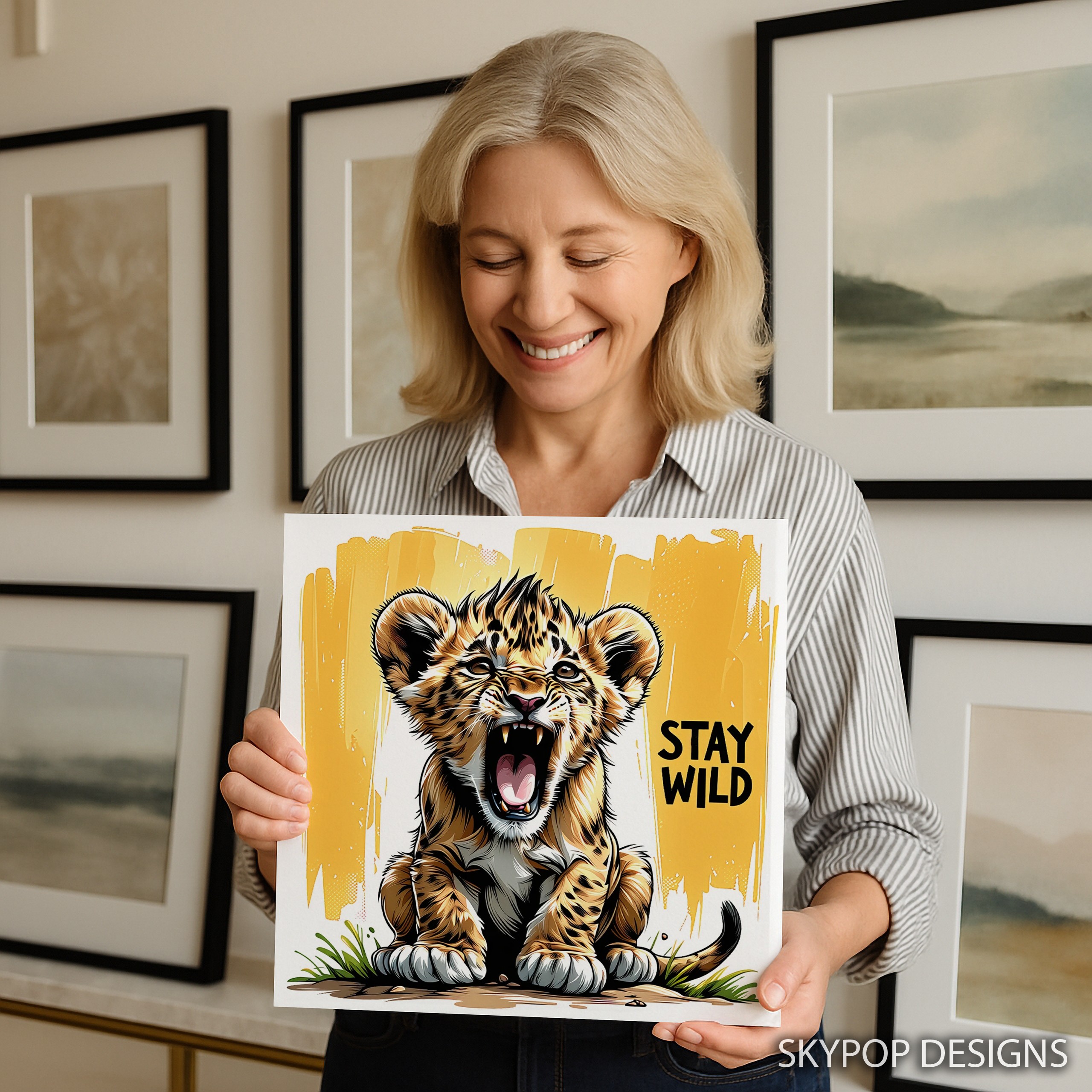 9.jpg Baby Lion Roar Art