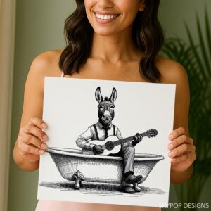 Donkey Guitar Art