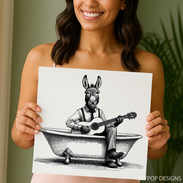 Donkey Guitar Art