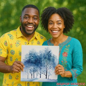 Watercolor Forest Art