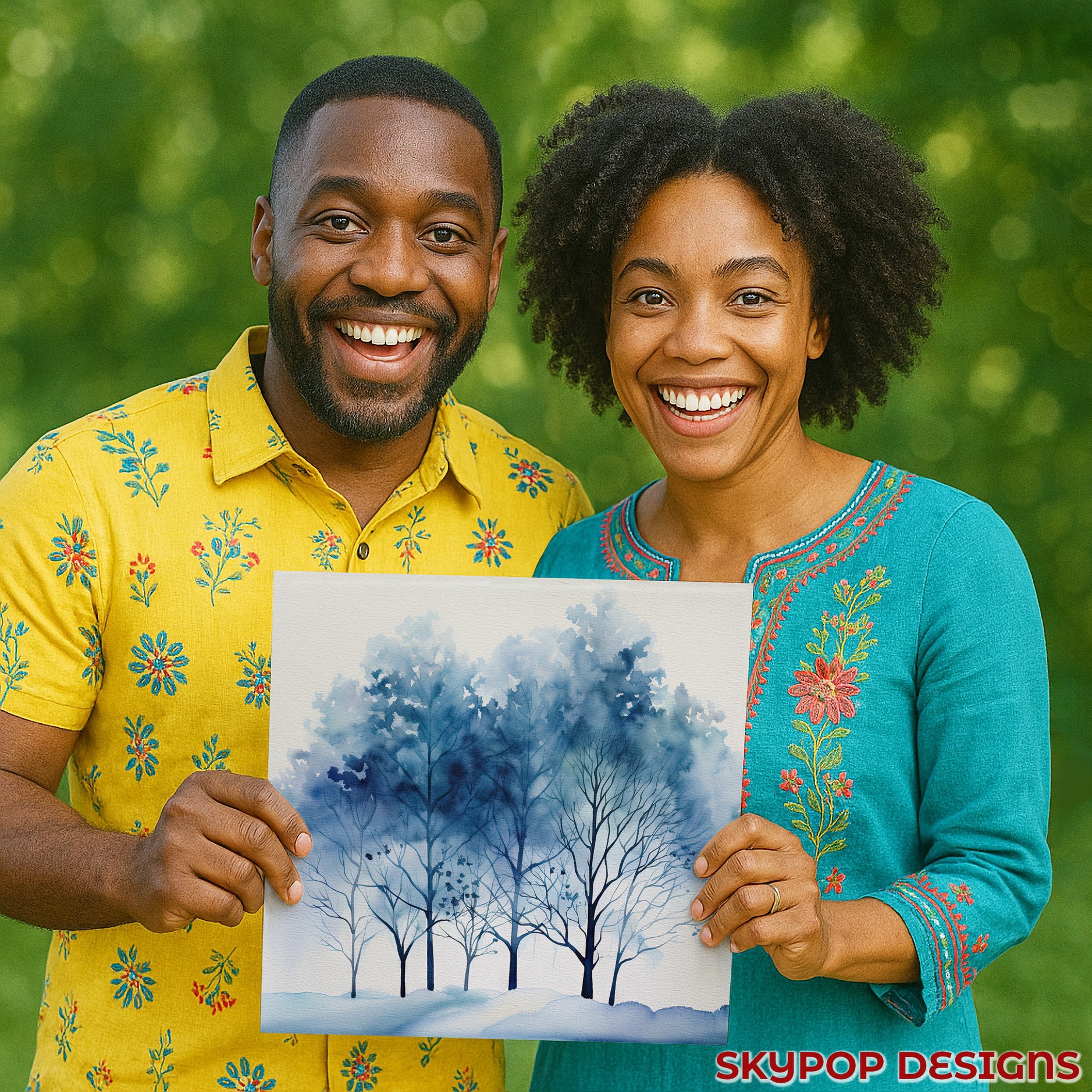 9.jpg Watercolor Forest Art