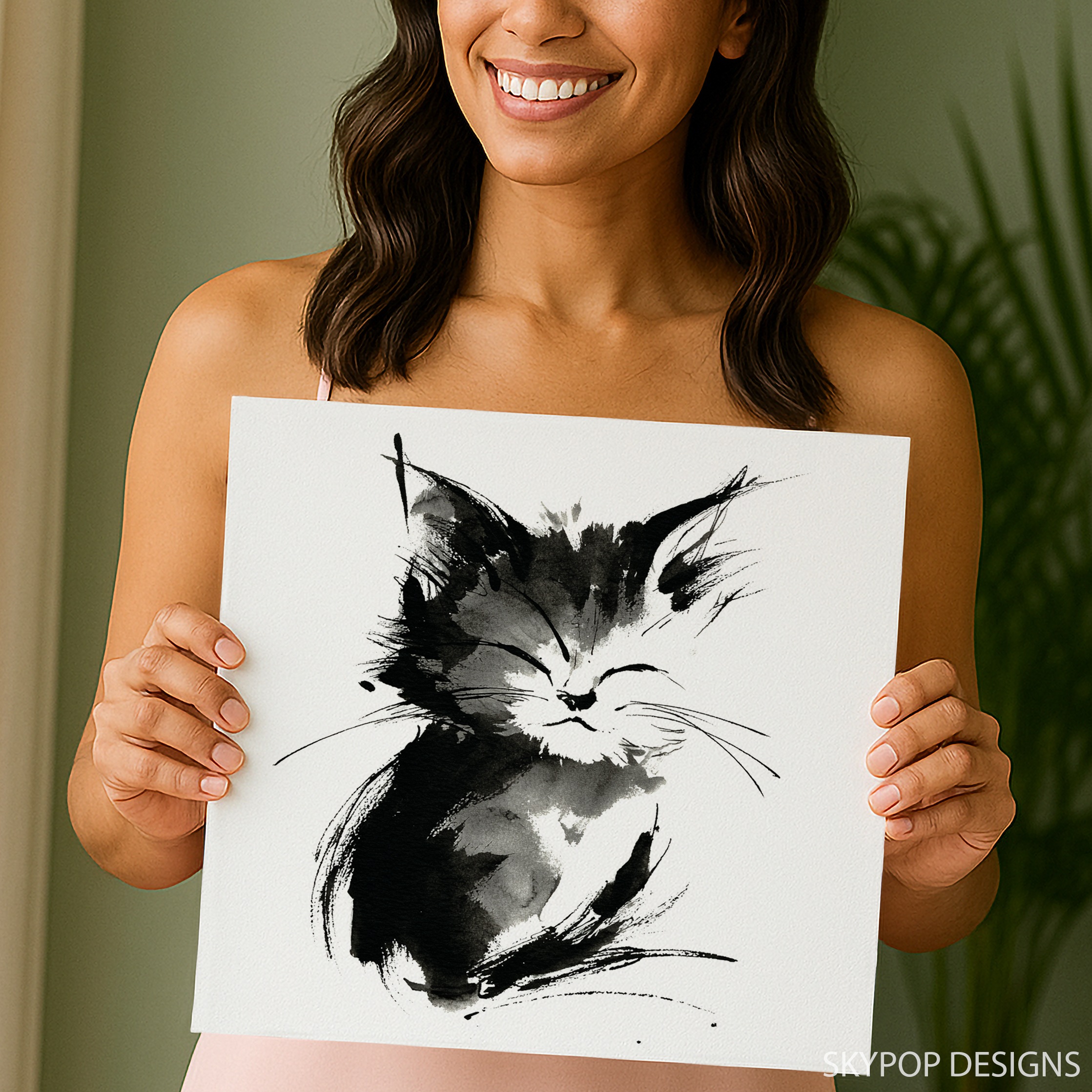 9.jpg Sleepy Cat Art