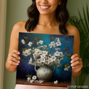 Cherry Blossoms Vase Art