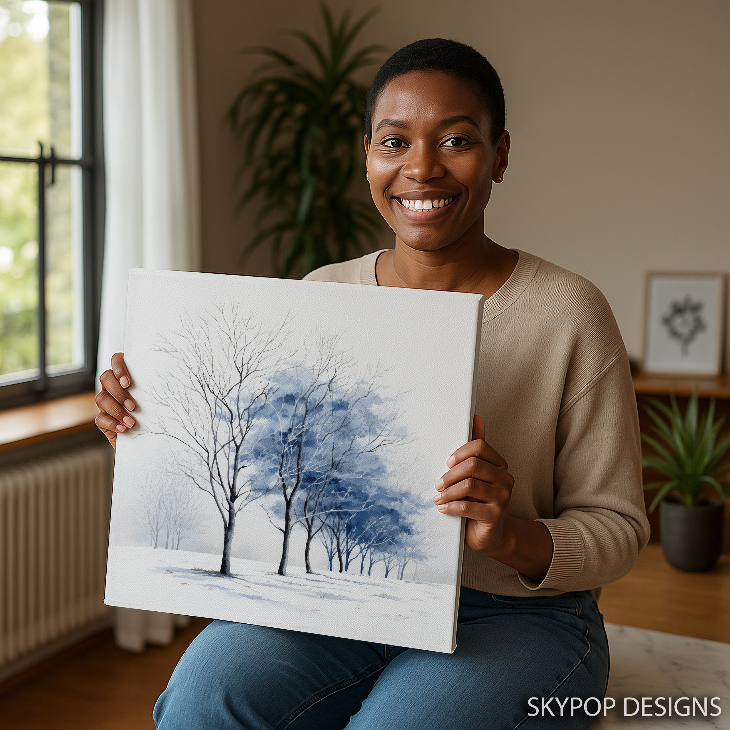 9.jpg Winter Woods Art