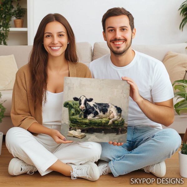 Cow on Couch Art